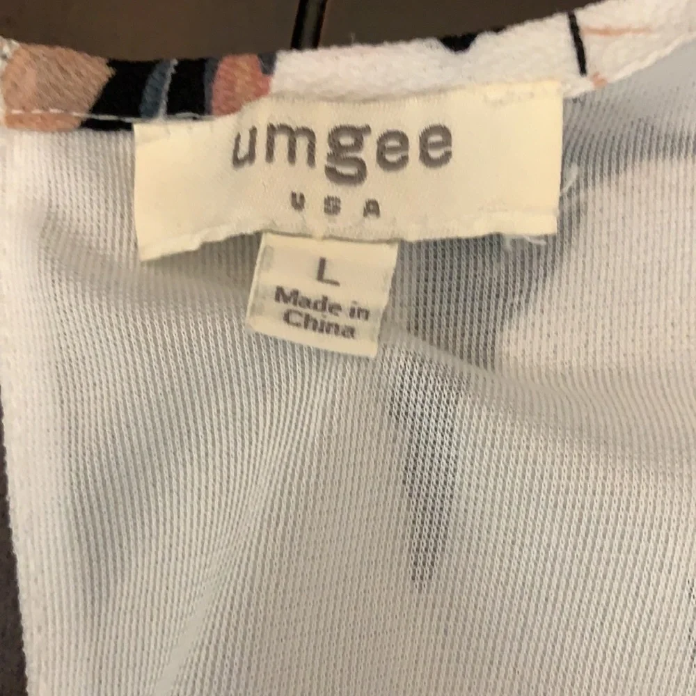 FINAL PRICE! Umgee women’s Boho Smocked A-Line Swing Dress L - Picture 4 of 5